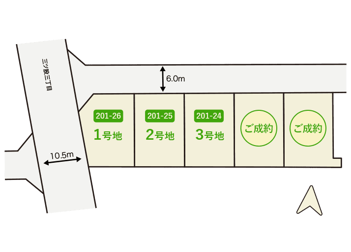 石巻市築山：区画図