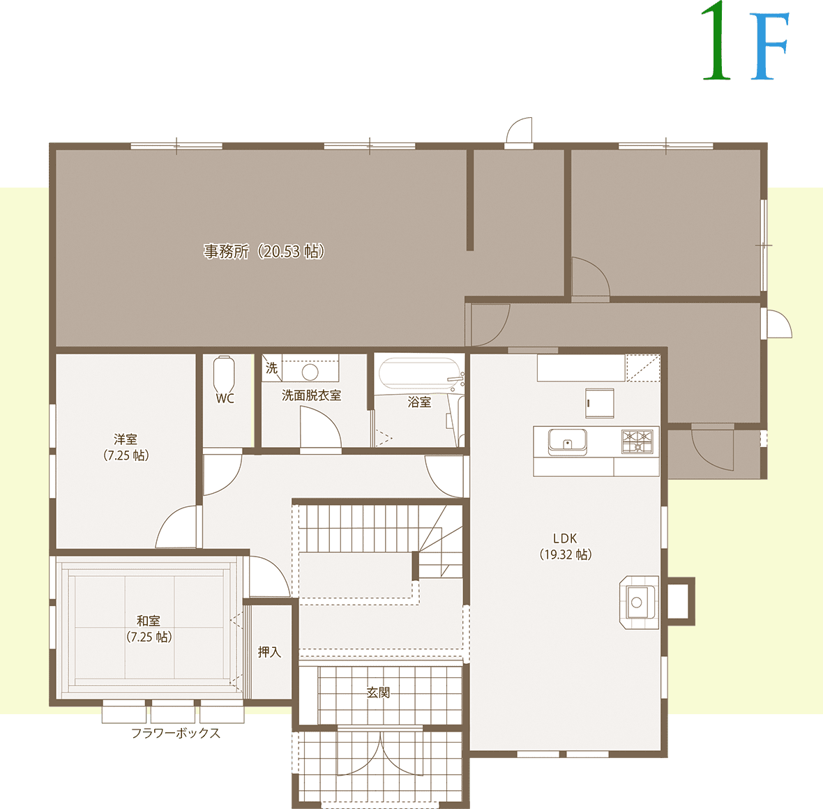 間取り図 1F